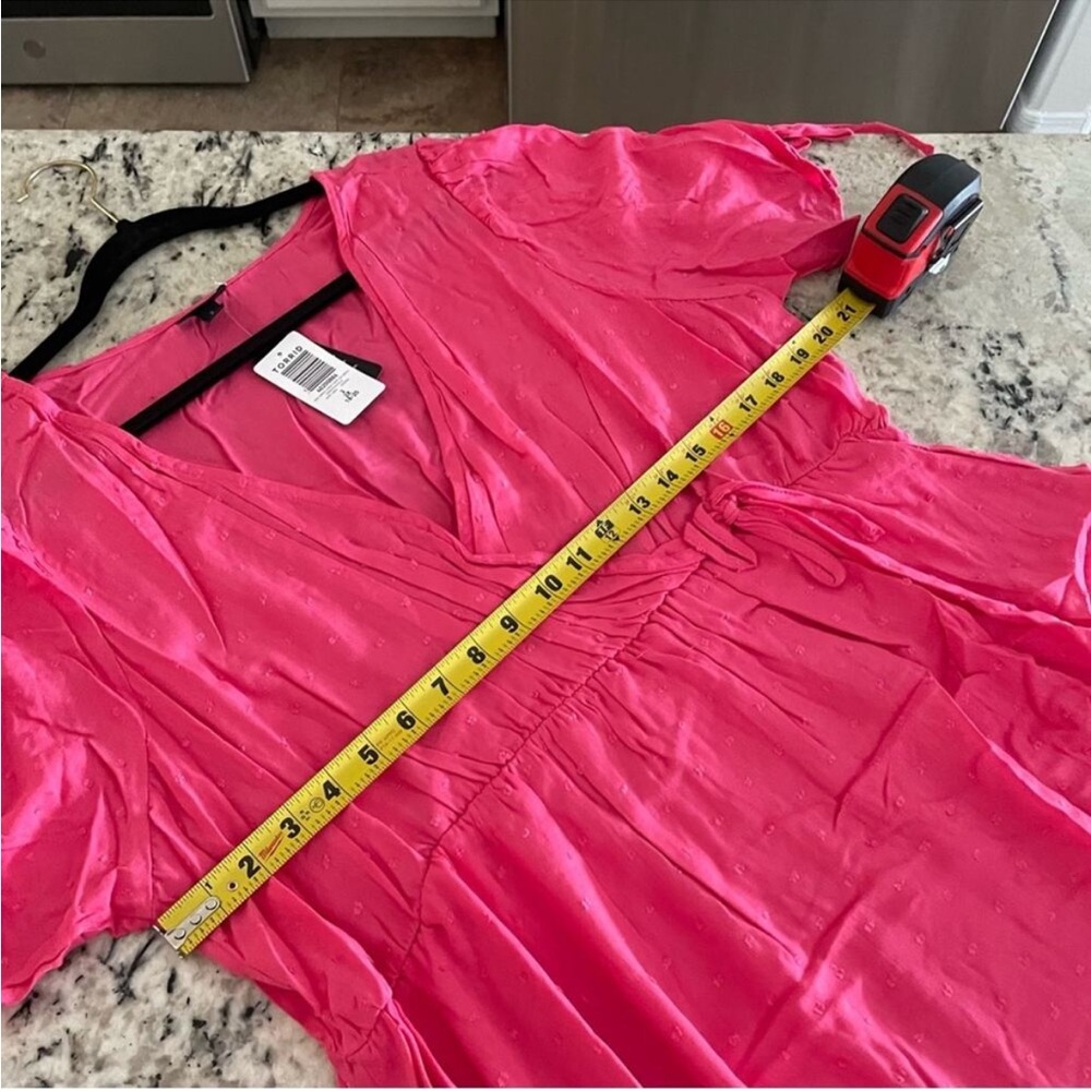 Torrid Pink Wrap Dress - Picture 13 of 14